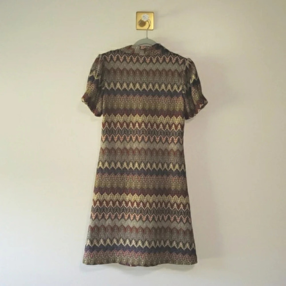 Eliza J Dress 12 Short Sleeve Bohemian Aztec Office Career Academic Crochet Knit - Picture 6 of 11